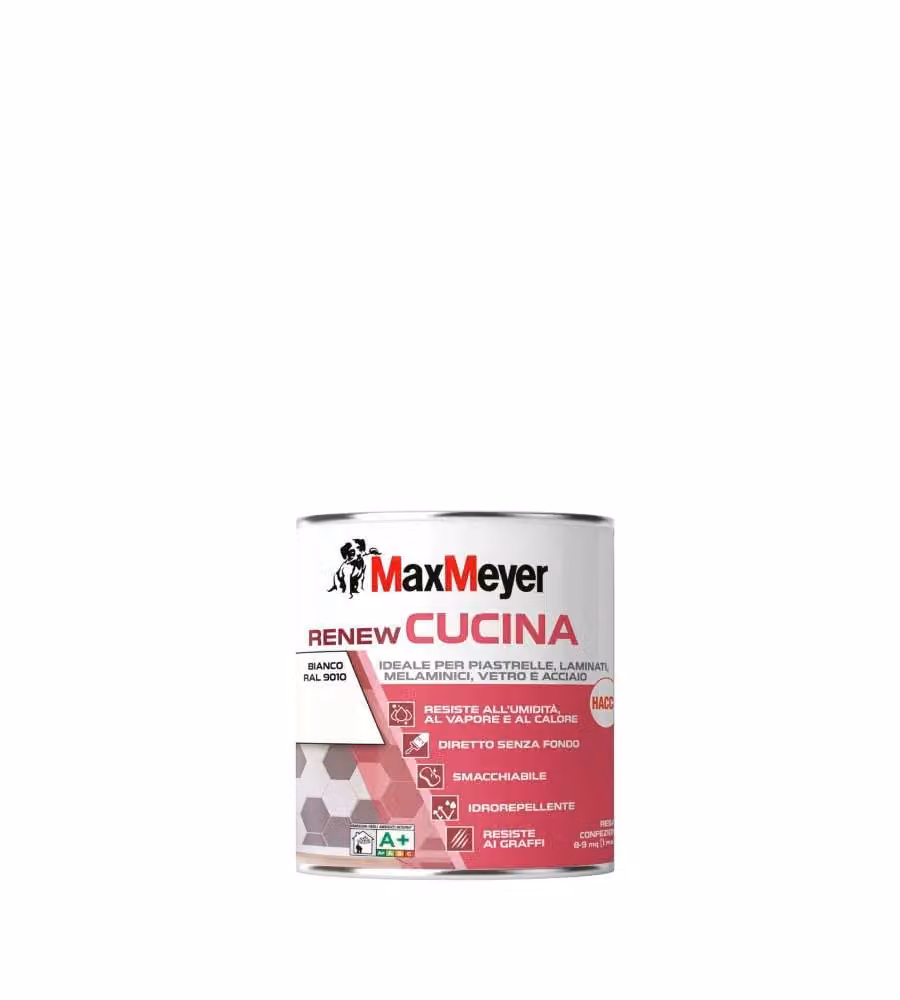 MaxMeyer Smalto all'Acqua Satinato Renew Cucina Bianco 750 ml