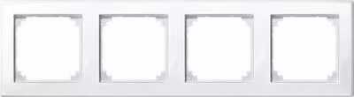 Merten cornice a 4 ingressi M-Smart bianco polare lucido 478419 (478419)
