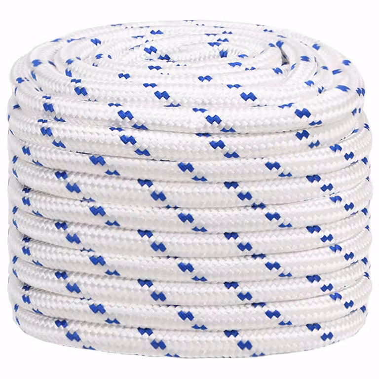 Corda multiuso vidaXL in plastica, Bianco e Blu, Diametro: 20 mm, Lunghezza: 100 m