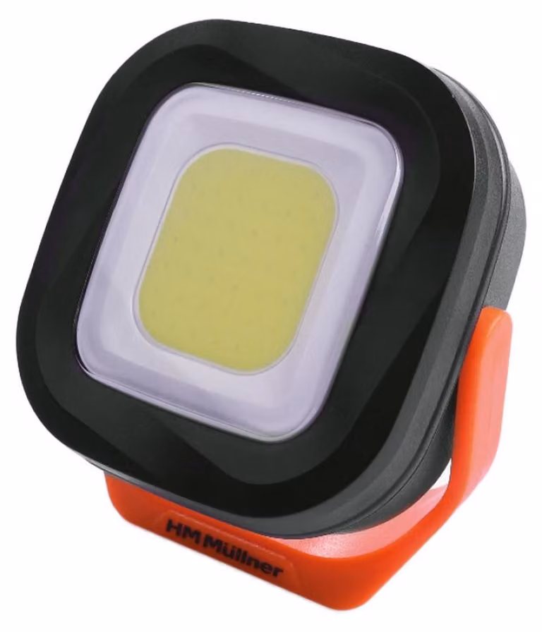 HM Müllner UL17 Faretto da lavoro ricaricabile a LED COB 10W, 240/800lm, 3,7V/2Ah