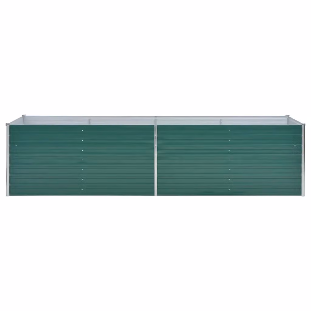 Fioriera rialzata in acciaio zincato verde per orto e giardino L: 320 cm, P: 80 cm, H: 77 cm – 2