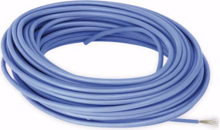 RAUTRONIC Cavo a trefoli in silicone, 4 mm², blu, 10 m