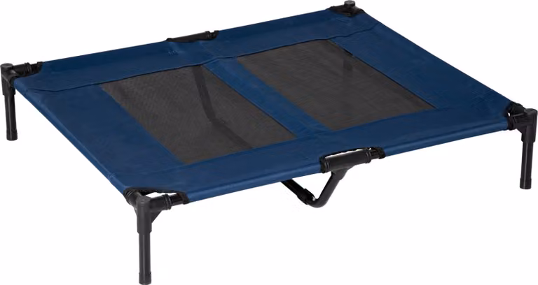 PawHut Letto per cani rialzato letto per gatti XXL lettino per animali domestici 92L x 76W x 18H cm blu navy