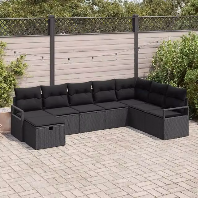 Set di divani 6 pz polyrattan 3360564