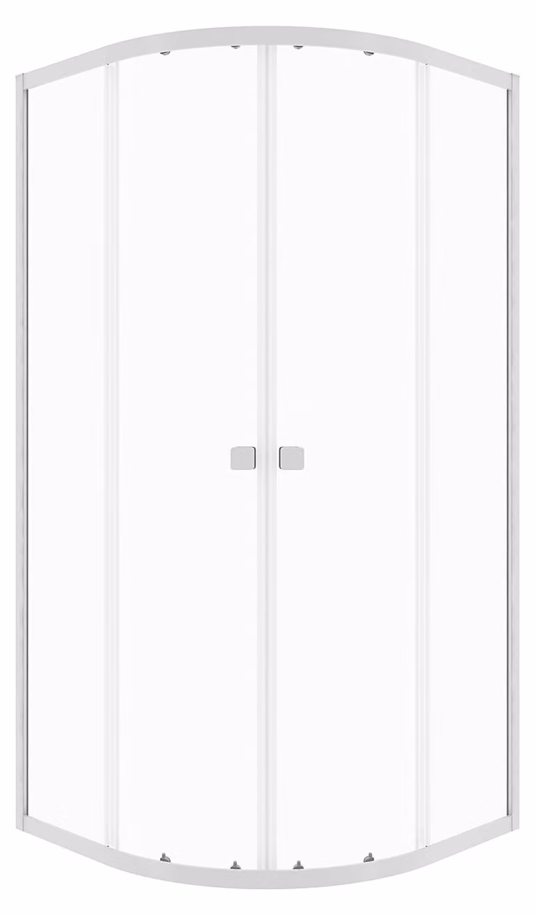 Cabina doccia 80x80 MARWELL LEEDS II 80x80x190 cm Doccia rotonda con profili in alluminio di alta qualità in cromo Cabina doccia in vetro temperato di sicurezza Doccia