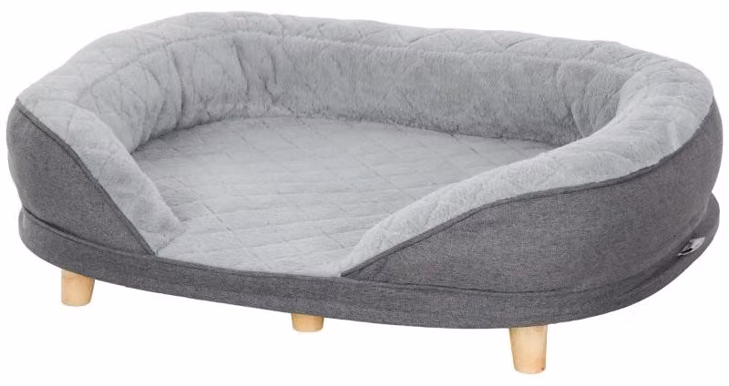 Cuccia per cani con rivestimento removibile | Colore: Grigio | Dimensioni: 78x90x25 cm