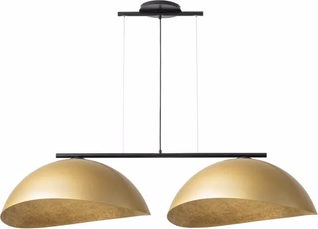 Lampada a sospensione Solar nero/oro 2xE27 Sigma 68cm