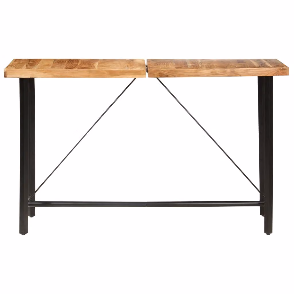 Tavolo da bar 180x70x107 cm in legno massiccio di acacia