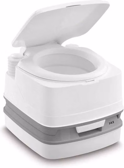 Porta Toilet Chimica - 43x39x33cm - Bianco-Grigio