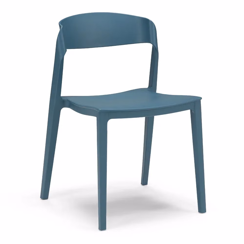 Set di 2 sedie impilabili in polipropilene Redokasa PAOLA, design moderno, colore Petrolio – 2