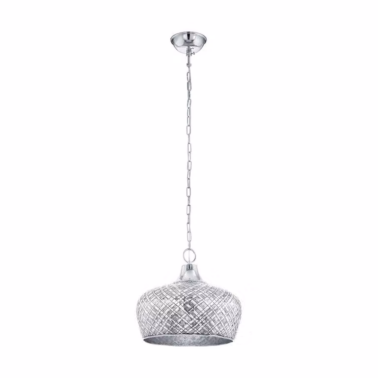 Eglo 49676 Saltash lampada a sospensione E27 cromo