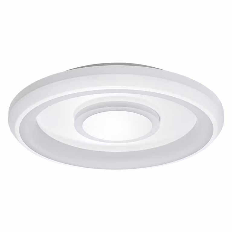 LEDVANCE ORBIS STEA SMART+ WiFi apparecchio, Ø 48 cm, plafoniera LED rotonda dimmerabile per interni, 32W, temperatura colore 2700 - 6500K, 2150 lumen, 2 moduli LED RGB, apparecchio di design rotondo, bianco