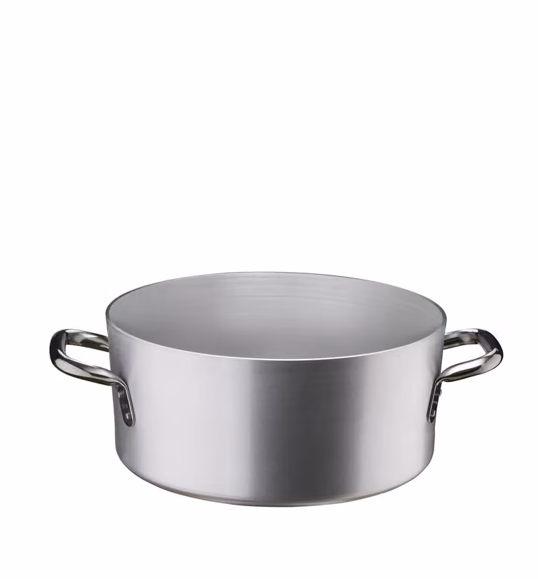 Casseruola bassa in alluminio con maniglie in acciaio inox, diam. 28cm