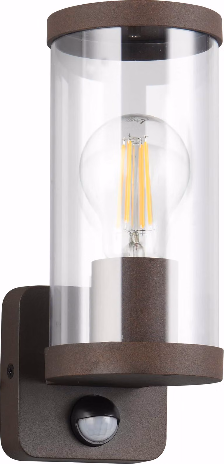 Lampada da parete per esterni in marrone con sensore di movimento E27 28W BONITO RL