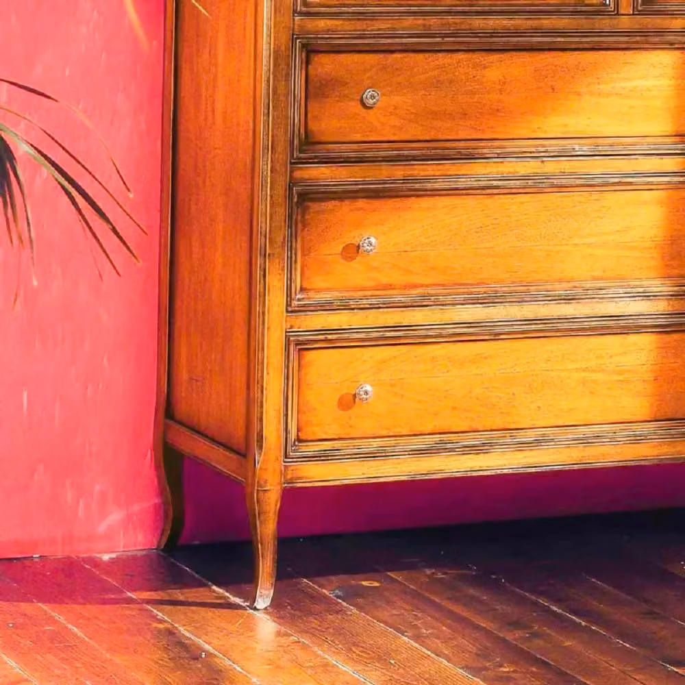 Cassettiera classica in legno con alzatina Mobili 2G finitura bassano L: 120 cm, P: 48 cm, H: 144 cm – 3