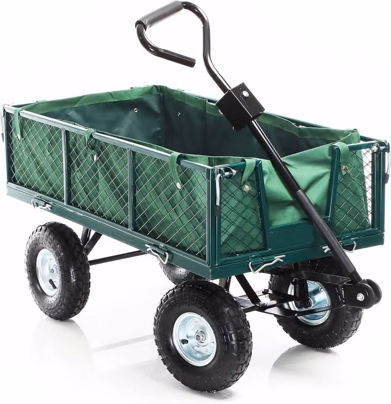 Carrello da giardino Bolderkar, con tela parasole retrattile e capacità di carico fino a 300 kg