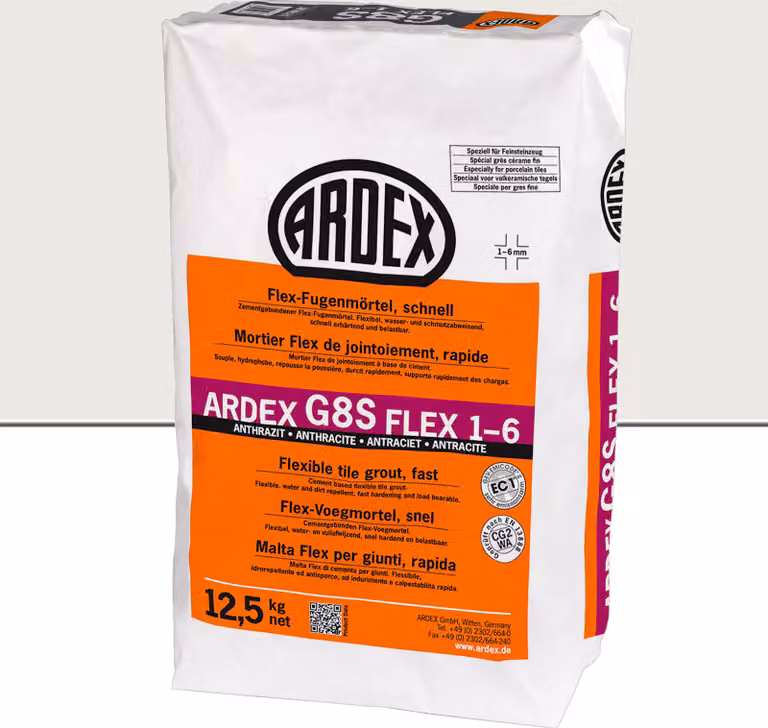 ARDEX G8S Flex-Fugenmörtel Silbergrau 12,5kg Sack