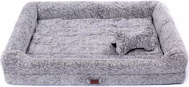 Tappetino per cani, cuccia con cuscino rimovibile, lettino per cani, divano per cani, articoli per animali, grigio