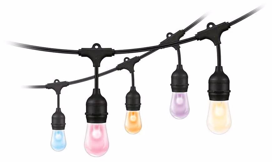 Catena luminosa LED RGB, per uso esterno, controllabile tramite smartphone