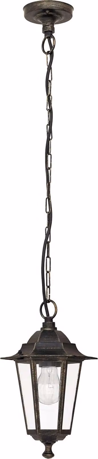 Lampada a sospensione per esterni 1xE27 Velence oro antico 8238 Rabalux