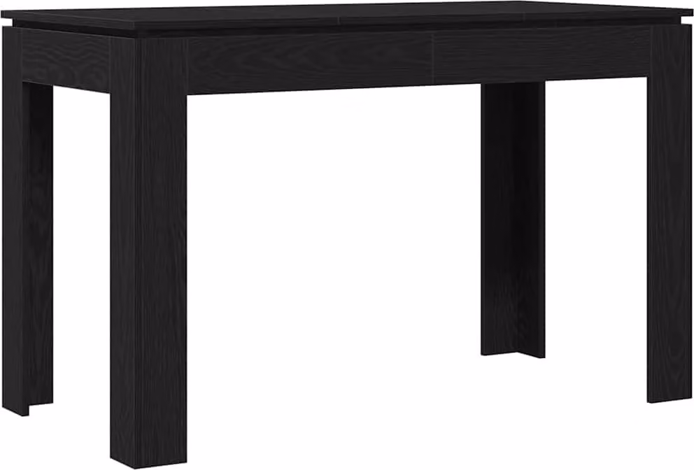 Tavolo da pranzo Rovere Nero 120x60x76 cm in Legno Multistrato
