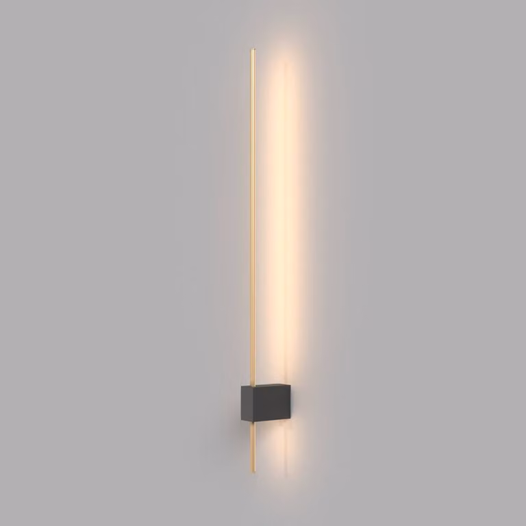 Maytoni Applique da parete a LED Pars, Nero, Soggiorno / Sala da pranzo, Alluminio, Moderno, Applique a LED