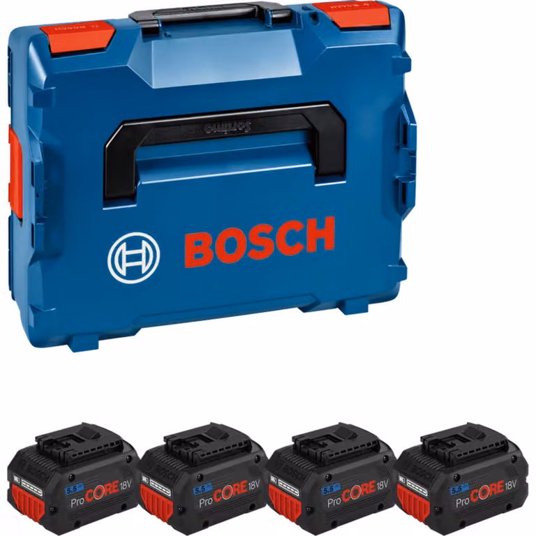 BOSCH Professional 1600A02A2U BOSCH Professional batterie per utensili ProCORE 18V agli ioni di litio 4x 5,5 Ah