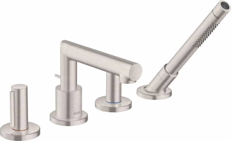 hansgrohe AXOR AXOR Uno 4 trous pour jante de baignoire, Zerogriff, saillie 152mm, 45444800, 45444800