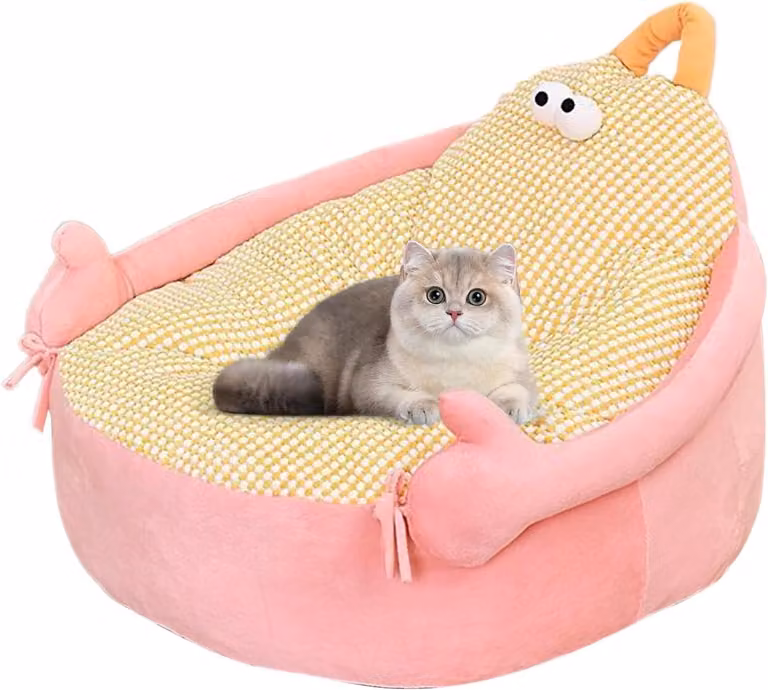 Letto-divano per gatti, divanetto per cani di piccola taglia – in peluche, morbido | rilassante, riscaldante, divano per interni ed esterni, terrazzo, cuccia