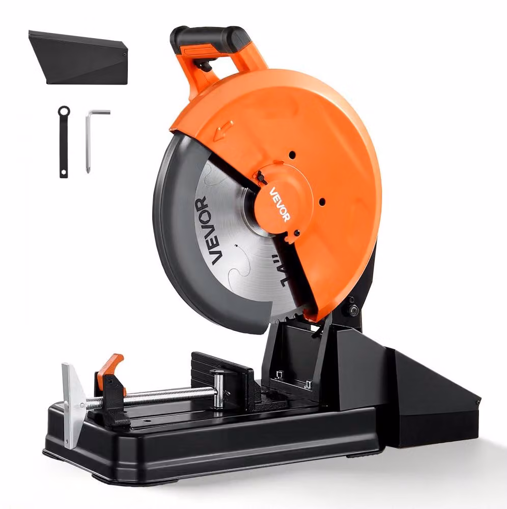 Troncatrice per metalli - Potenza: 3500 W - Lama da taglio: 355 mm - Acciaio a basso tenore di carbonio - Adatta per profili metallici e tubi
