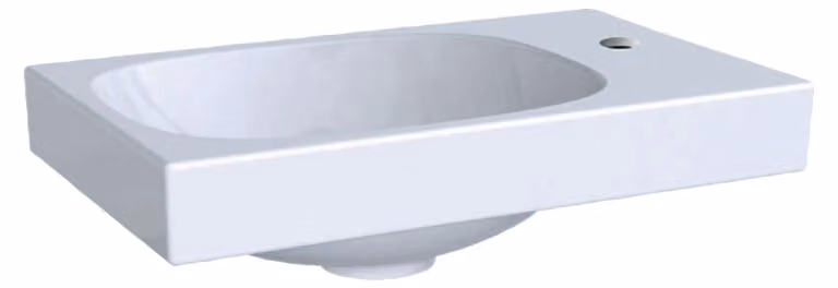 Geberit Acanto lave-mains, 1 trou pour robinetterie à droite, sans trop-plein, 400x250mm, 500.635.01.8, 500.635.01.8