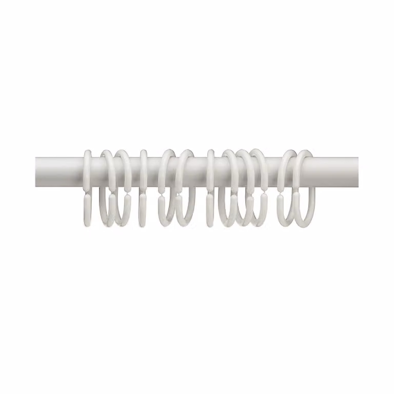 Anelli per tende da doccia Cycle - Set di 12 - Bianco - Kela