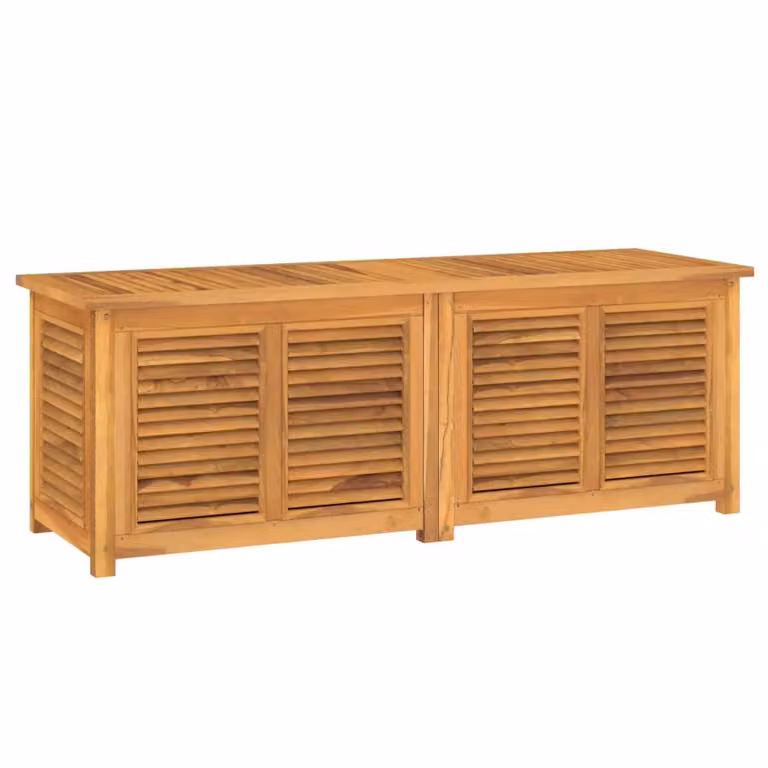 Contenitore Giardino con Borsa 150x50x55 cm Legno Massello Teak