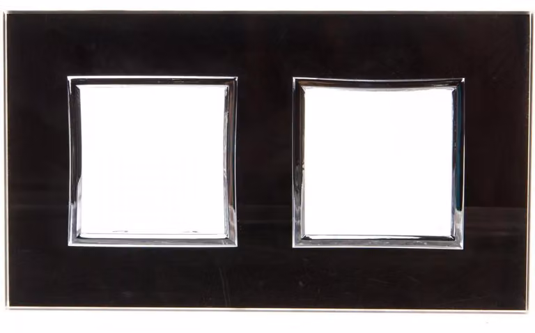 Kos-Elektro System DANTE, cornice in vetro, doppia, colore nero