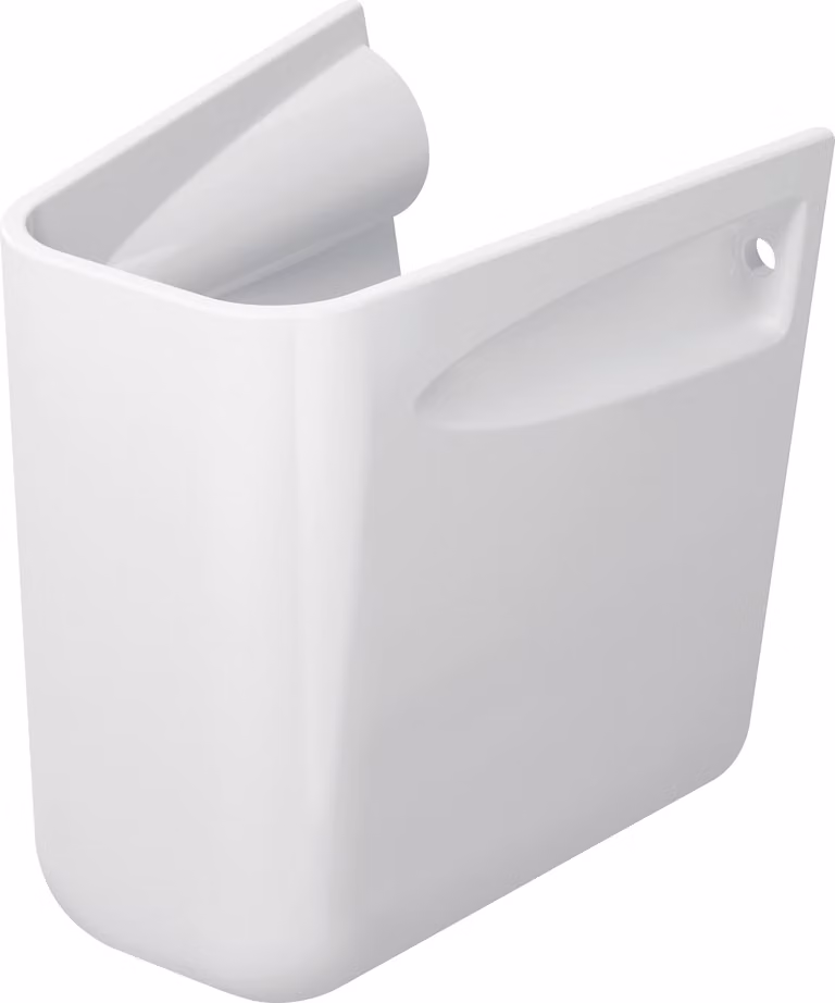 Duravit D-Code demi-colonne, 245x268, pour lavabos, blanc brillant, 0857180000, 0857180000