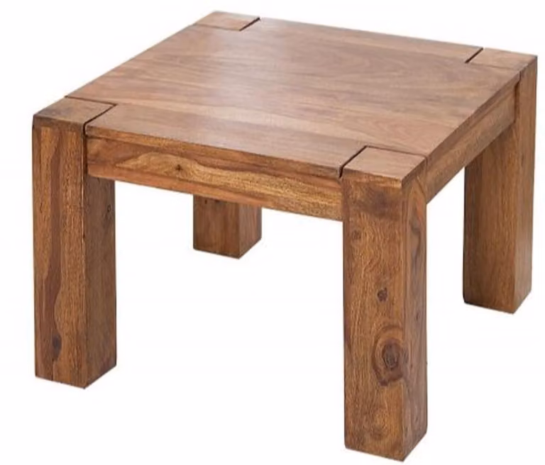 Casa Padrino tavolino di design in legno massello naturale 60 x h. 40 cm - legno massello - tavolino da salotto