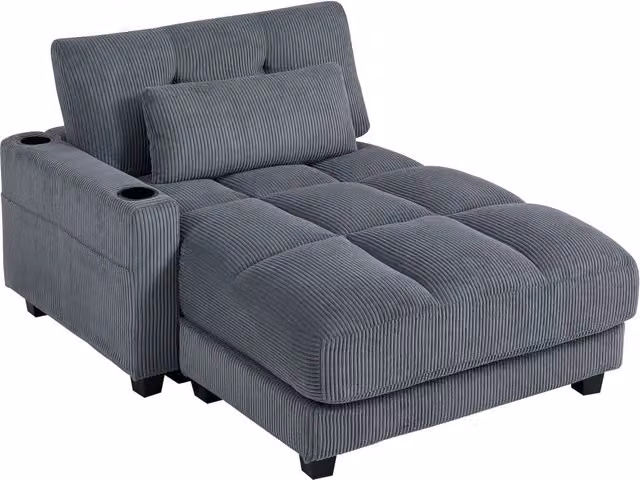 Divano letto con cuscini ¨C Minimal ¨C grigio