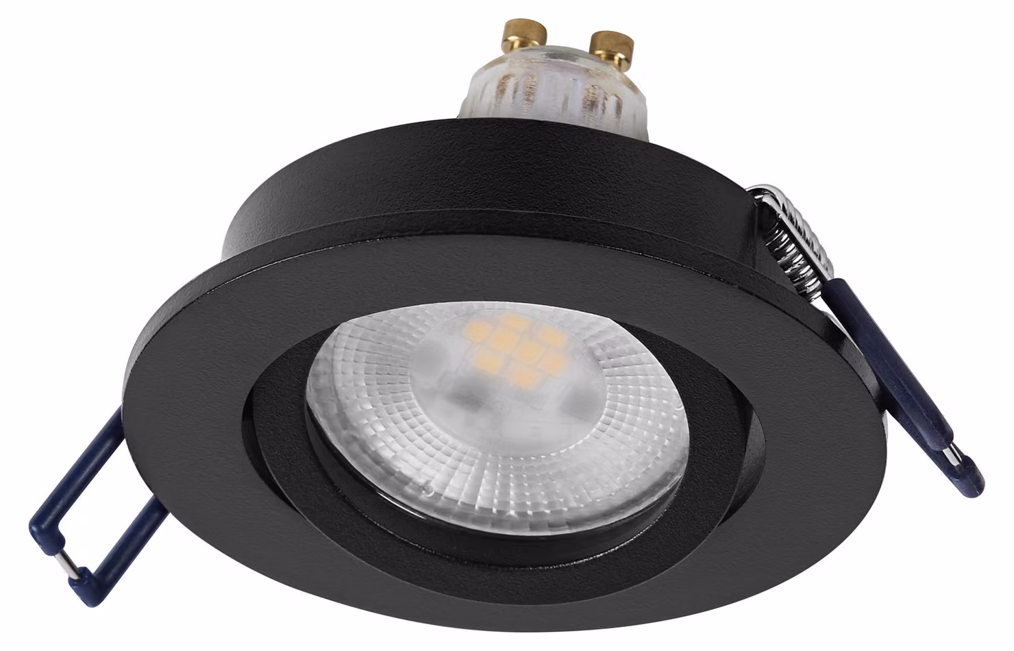 Set di faretti da incasso a LED OSRAM Spot Set, 6 W, nero, 85 mm, 500 lm, 2700 K (bianco caldo), CRI ≥ 80, dimmerabili, in alluminio, set da 3 pezzi