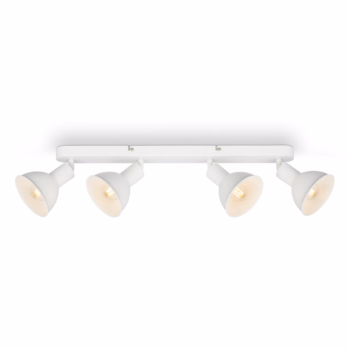 Lampada da soffitto Spot vintage orientabile e girevole 4xE14 25W bianco Briloner