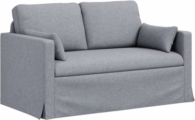 Divano | Divano da soggiorno | Sofa Grigio chiaro 139 x 78 x 80 cm Tessuto