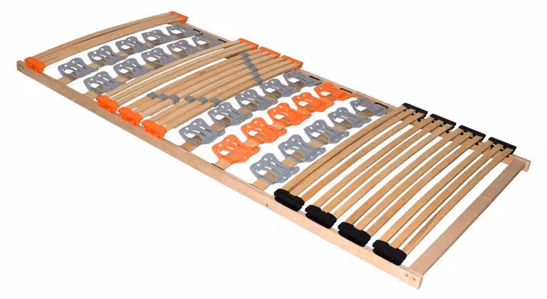 Rete a doghe rigida Coemo KombiFlex con piastre e doghe, 120 x 200 cm