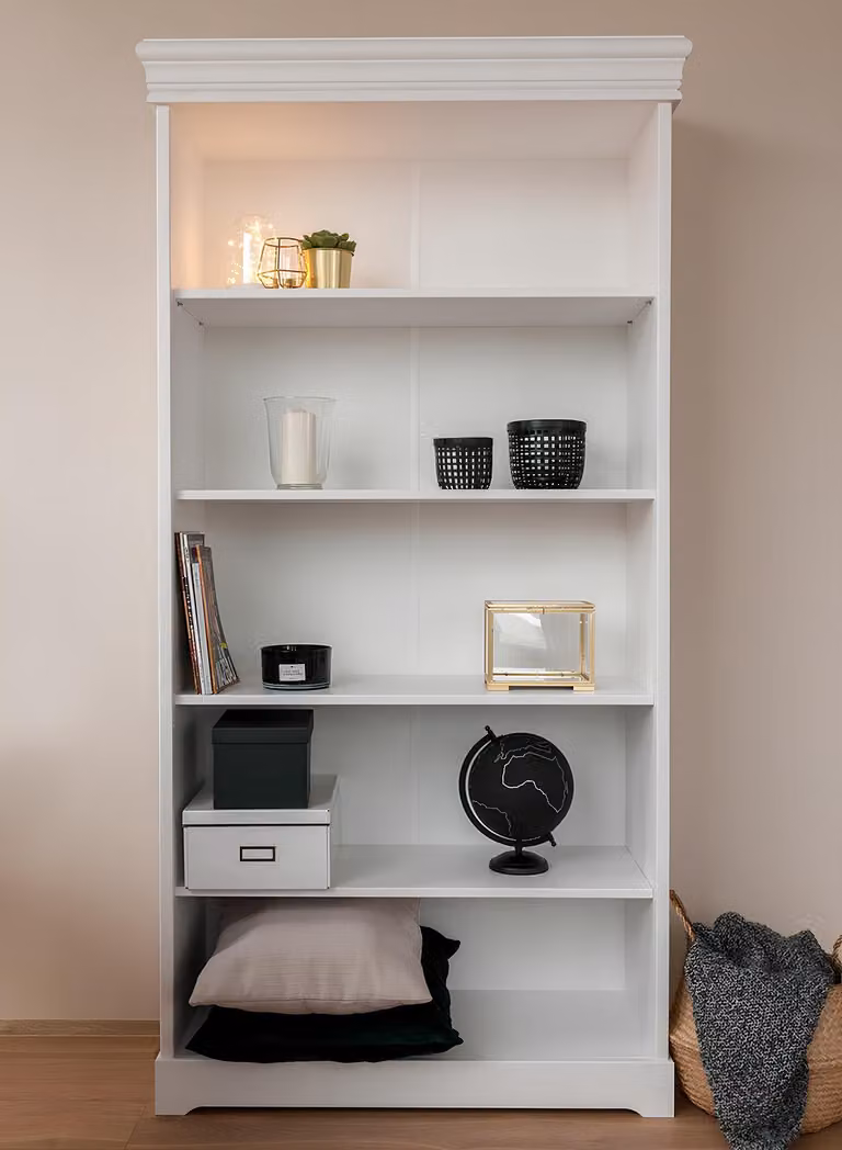 Klassisch Regal Wohnzimmer Schränke Holz Regale Bücherschrank Landhaus Stil
