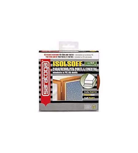 Saratoga Parafreddo PVC Marrone per Porte e Finestre Isolsoff 6m 9x3mm