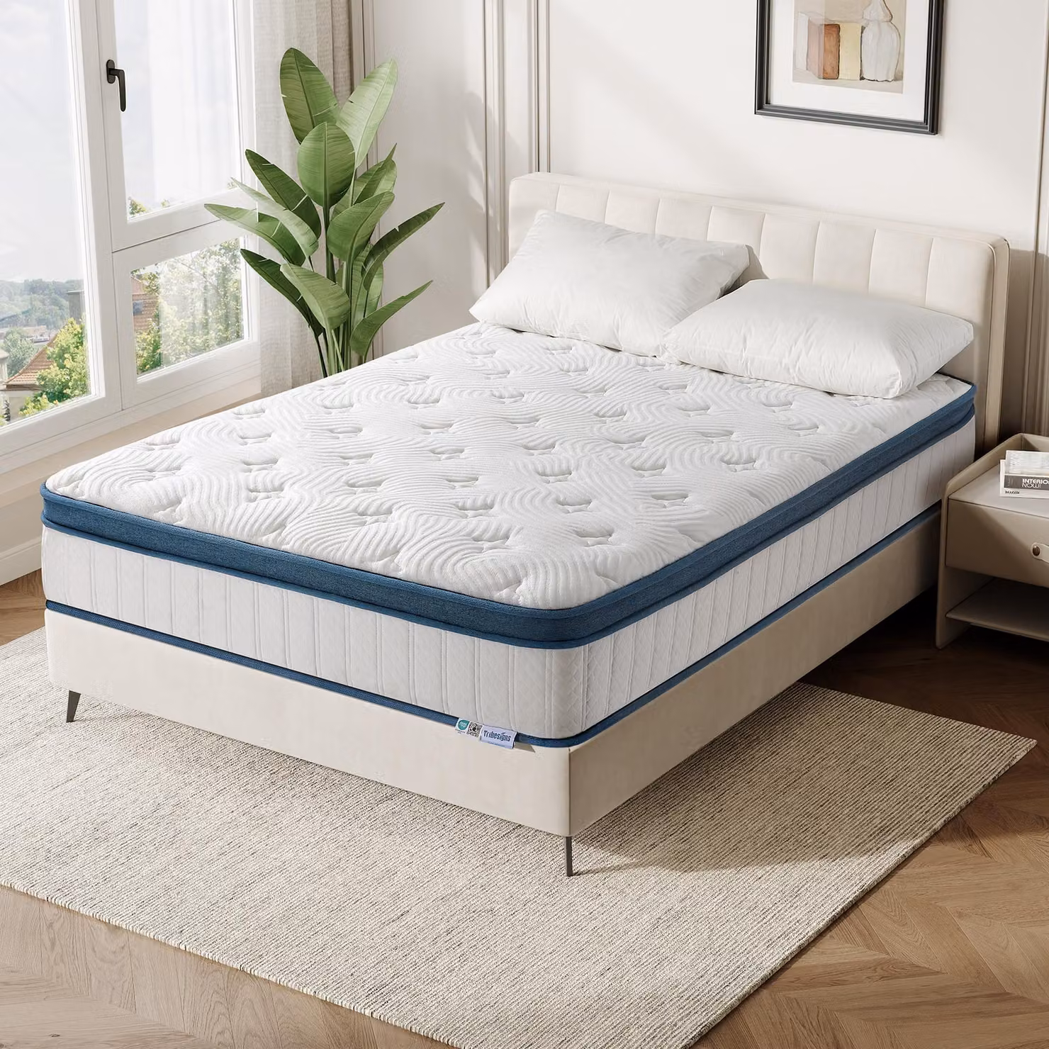 Materassi 160 x 200 cm, a 7 zone, altezza 30 cm, modello H3, materasso a molle insacchettate Oeko-TEX, materasso a molle con gel memory foam