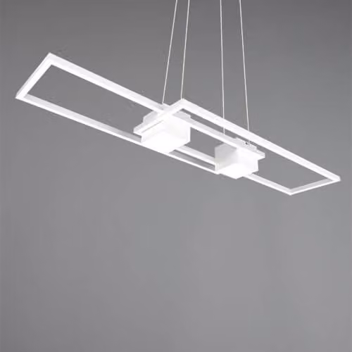 Lampada a sospensione a LED per ufficio, modello Albany, colore bianco