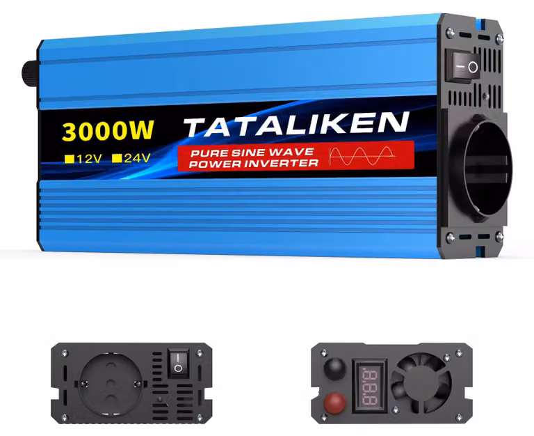 Convertitore di potenza, conversione DC-AC, funzionamento silenzioso della ventola, 12V 3000W 220V 50Hz (standard europeo)