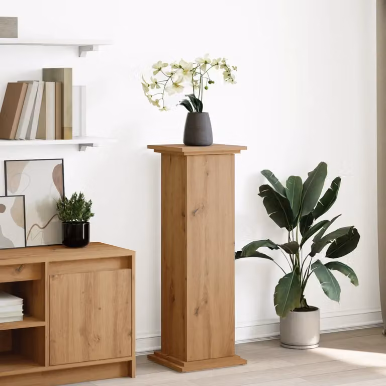 Espositore Portaoggetti vidaXL in Legno Marrone Moderno L/P/H: 31 x 30 x 90 cm