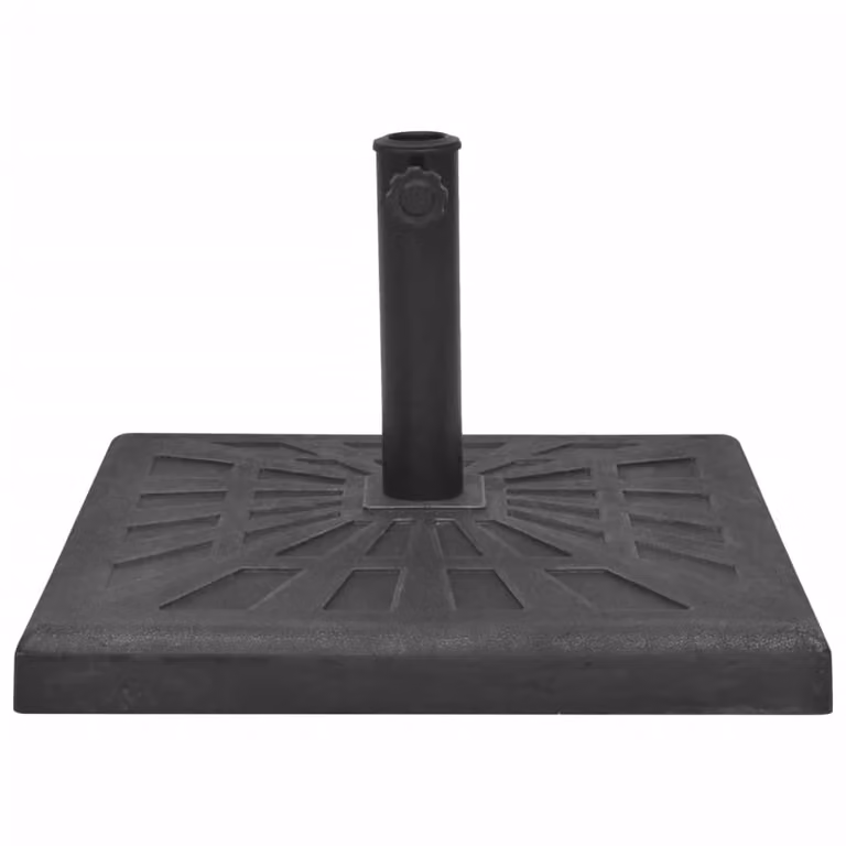 Base per Parasole Quadrata in Resina Nera 19 kg
