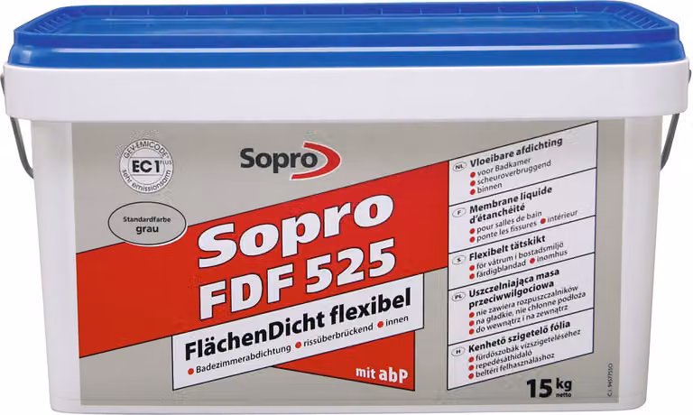 Sopro FlächenDicht flexibel FDF Grau 15 KG Eimer
