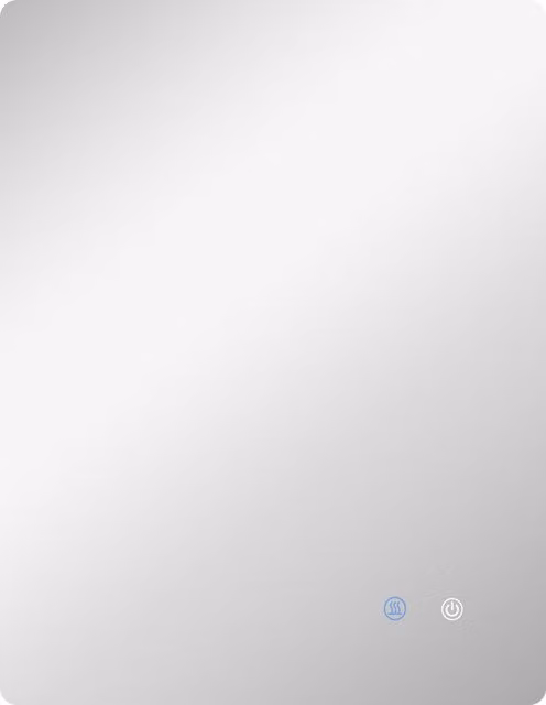 Specchio da bagno Kleankin con luci LED regolabili, comando touch e funzione antiappannamento, L: 70 cm, P: 50 cm